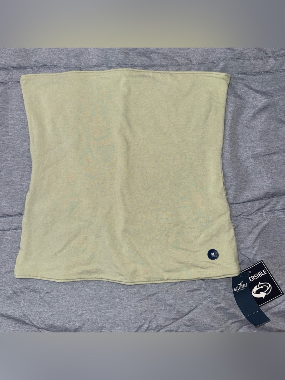 Hollister Reversible Olive Green Strapless Tube Top